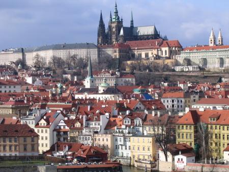 Le chateau de Prague (la vue la plus photographi�e de la ville, on ne d�roge pas � la r�gle...)