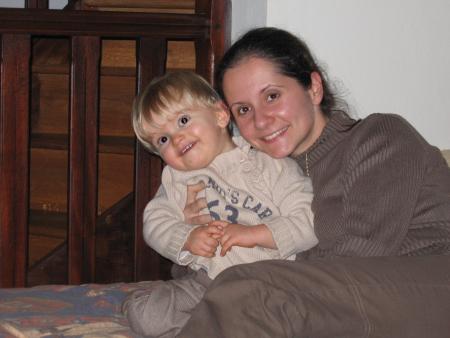 Tout sourire avec Tata...